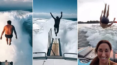 Boat jumping challenge