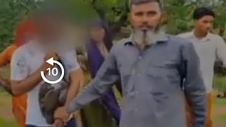 தலித் சிறுவன் துன்புறுத்தபட்ட படம்