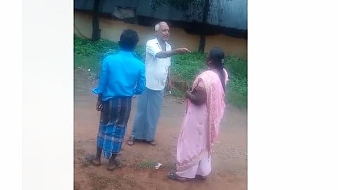 ஊராட்சிமன்ற தலைவர் மிரட்டும் வீடியோ காட்சி