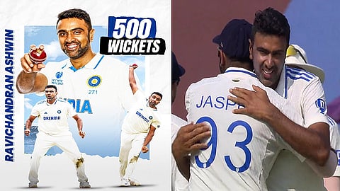 ahswin 500 wickets