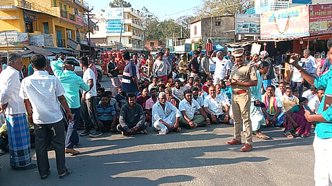 Road blocked