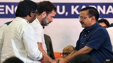 ராகுல், அரவிந்த் கெஜ்ரிவால்