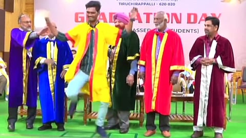 students dance