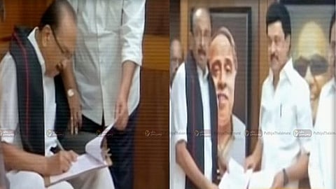 மதிமுக பொதுச்செயலாளர் வைகோ, முதல்வர் ஸ்டாலின் 