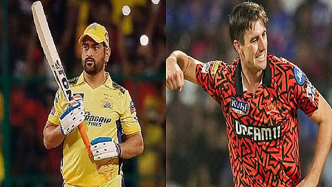 dhoni, cummins