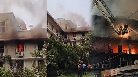 டெல்லி வருமானவரித்துறை அலுவலகத்தில் தீ விபத்து