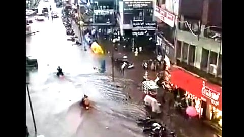 heavy rain in Hubli