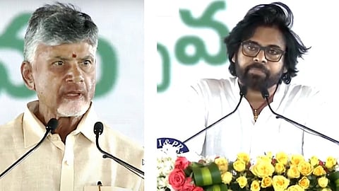 சந்திரபாபு நாயுடு -  பவன் கல்யாண் பதவியேற்பு
