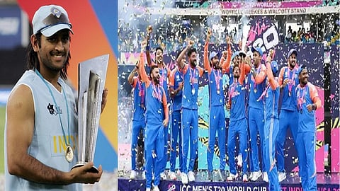 எம்.எஸ் தோனி, கோப்பை வென்ற இந்திய வீரர்கள்