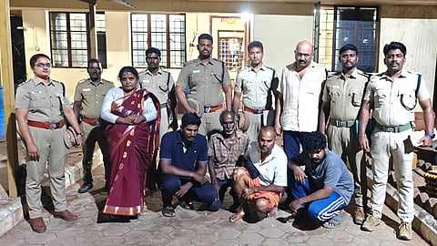 Accused with forest dept