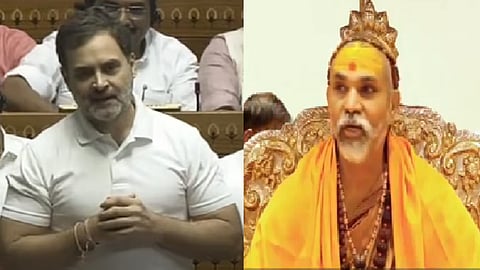 ராகுல் காந்தி, சங்கராச்சார்யா அவிமுக்தேஷ்வர்னந்த் சரஸ்வதி