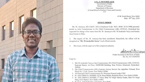 IRS officer Mr. M. Anukathir Surya
