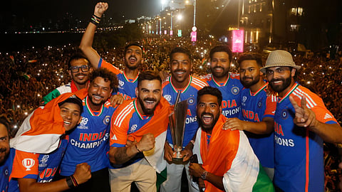 T 20 உலகக்கோப்பையுடன் இந்திய அணி