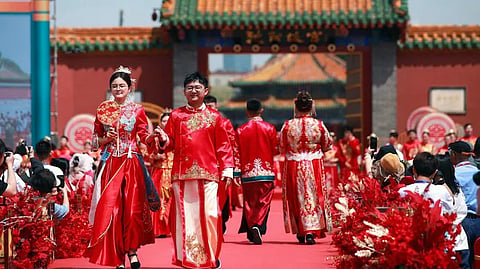 China records 8.5pc uptick in marriages
