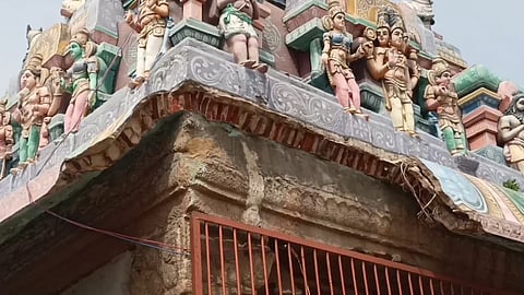 Tower wall collapsed