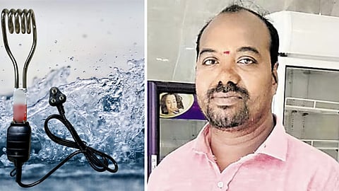 ஹீட்டரால் உயிரிழந்த தெலங்கானா நபர்