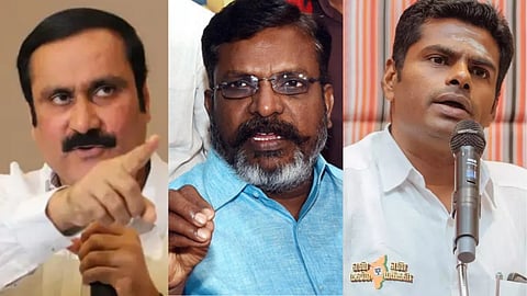 அன்புமணி, திருமாவளவன், அண்ணாமலை