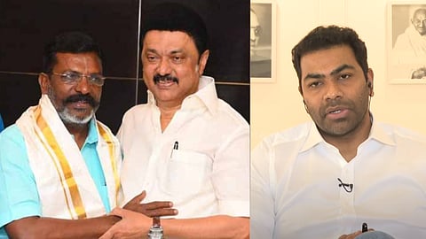 திருமாவளவன், முக ஸ்டாலின், ஆதவ் அர்ஜுனா