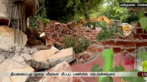 மாடிகட்டிடம் இடிந்து விழுந்த சம்பவம்