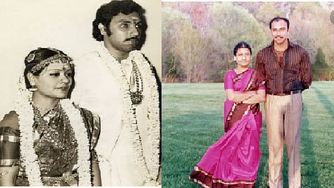 சத்தியராஜ் தனது மனைவியுடன்