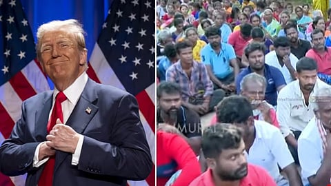 ட்ரம்ப், நிலம் கையகப்படுத்தப்படுவதை எதிர்த்து மக்கள் போராட்டம்