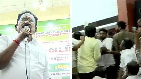மதுரை அதிமுக கூட்டத்தில் கைகலப்பு