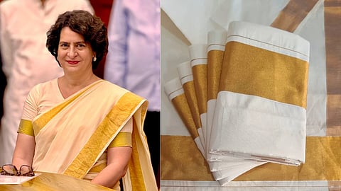 கவனம் ஈர்க்கும் கேரள பாரம்பரியமான கசவு சேலை