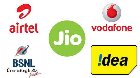 Airtel JIO BSNL Vodafone Idea