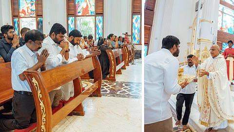 கிறிஸ்துமஸ் தினத்தில் பெசண்ட்நகர் தேவாலயத்தில் அண்ணாமலை சிறப்புப் பிராத்தனை