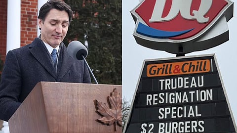 america fastfood celebrates justin trudeaus resignation by offering special