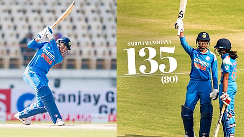 smriti mandhana scored fastest odi century for india
