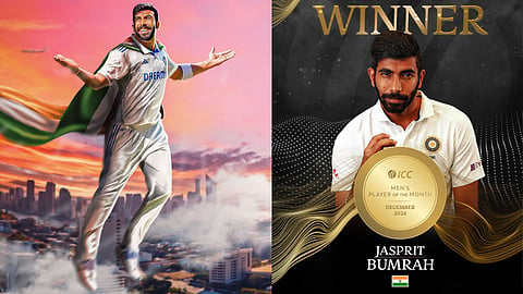 jasprit bumrah won icc player of the month award for december 