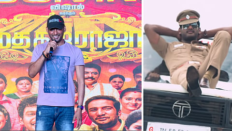 மத கஜ ராஜா வெற்றி விழாவில் விஷால்
