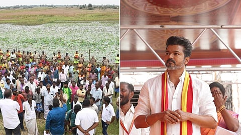 பரந்தூர் விமான நிலைய போராட்டக்காரர்கள் - தவெக தலைவர் விஜய் 