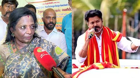 தமிழிசை சௌந்தரராஜன் - தவெக தலைவர் விஜய்