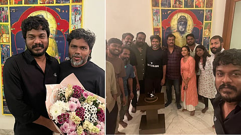 குடும்பஸ்தன் குழுவுடன் பா.ரஞ்சித்