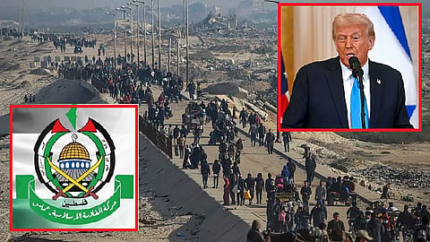 hamas react donald trump gaza sale speech