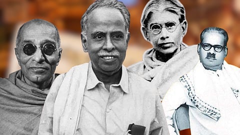 ராஜாஜி, அண்ணா, பாரதிதாசன், மறைமலை அடிகள்