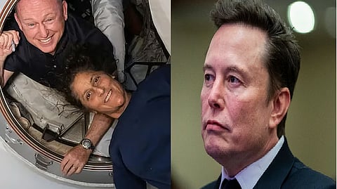 elon musk react on sunita williams stuck in space 
