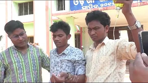 odisha teacher reports to school with iv drip attached after leave request denied