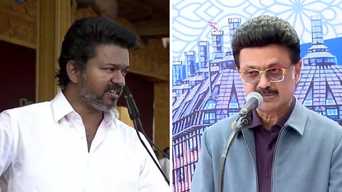 தவெக தலைவர் விஜய் - தமிழக முதலமைச்சர் ஸ்டாலின்