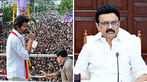 தவெக தலைவர் விஜய் - முதல்வர் ஸ்டாலின்