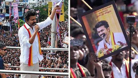 தவெக தலைவர் விஜய் பரப்புரை