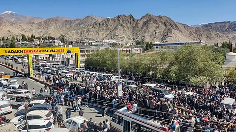 ladakh statehood protests turn violent in jammu kashmir Leh