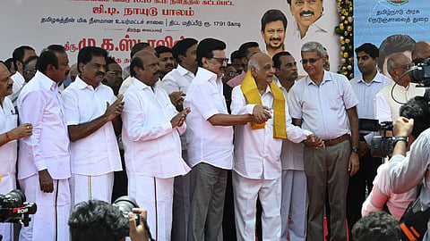 cm staling inaugurated the coimbatore GT Naidu flyover