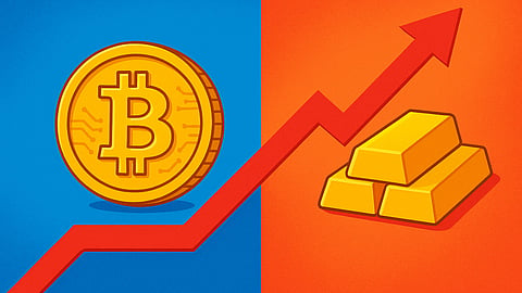 bit coin and gold