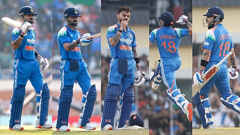 Virat Kohli completing 52nd century vs south africa one day