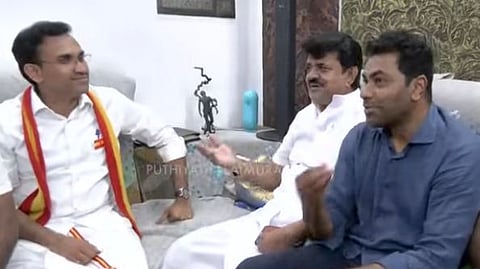 திருச்சி வேலுச்சாமி, ஆதவ் அர்ஜூனா, அருண்குமார்