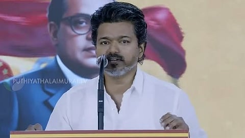 தவெக தலைவர் விஜய்