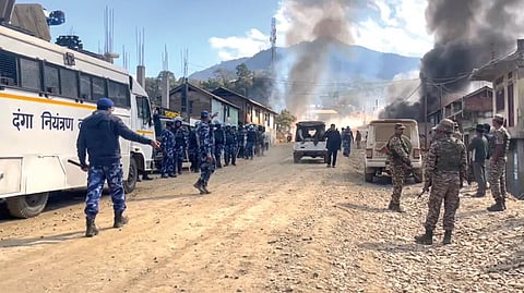 violence again flared in Manipur 